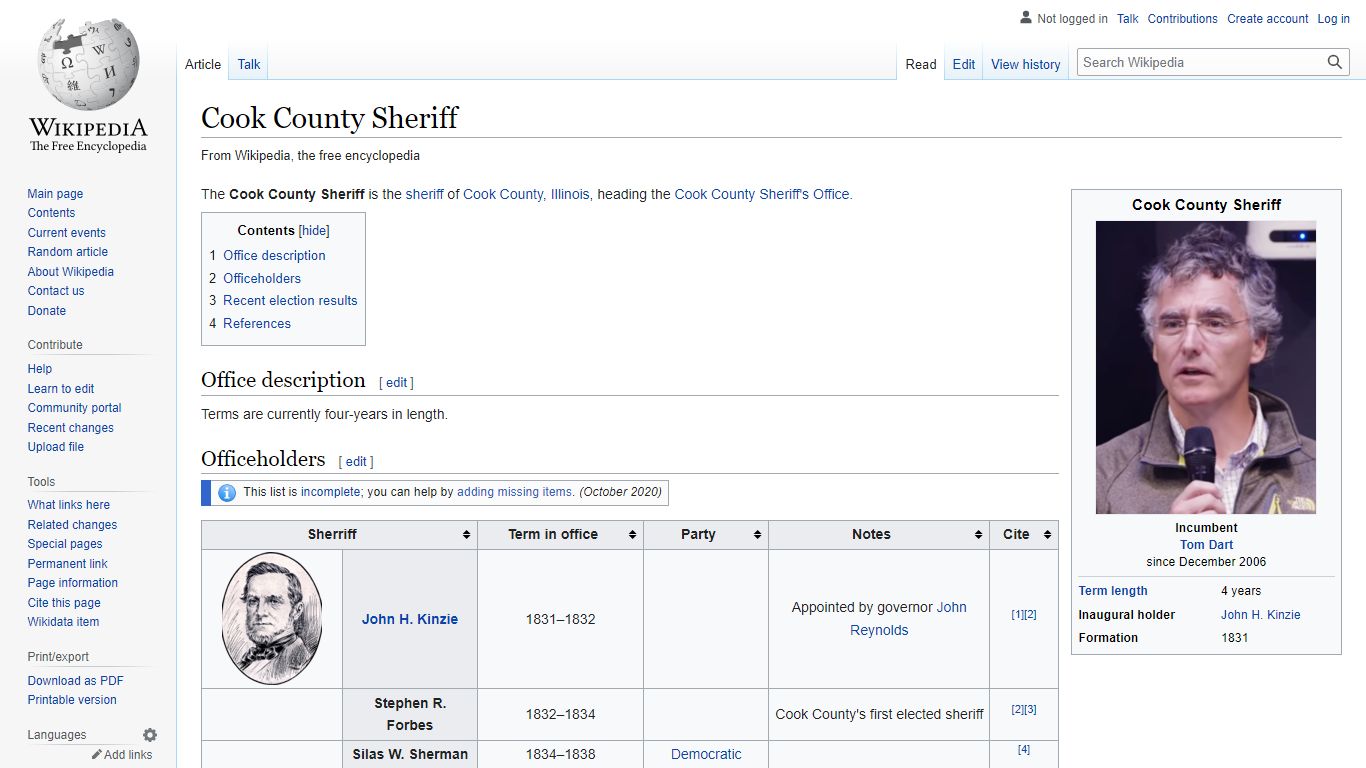 Cook County Sheriff - Wikipedia