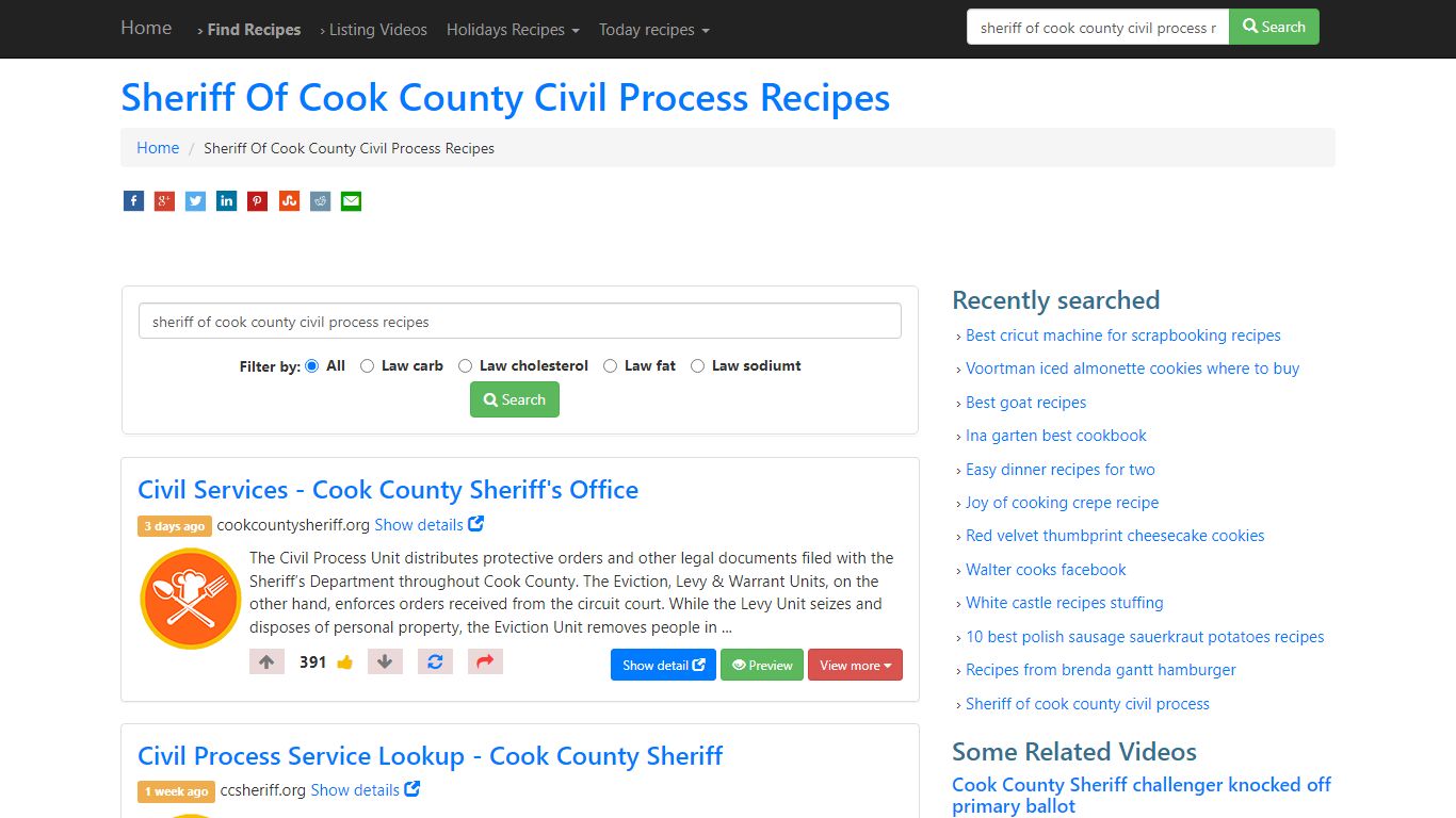 Top 43 Sheriff Of Cook County Civil Process Recipes